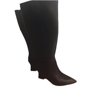 Women's Tall Wor Shari Black Boots Size 7.5 New With Funky Heel